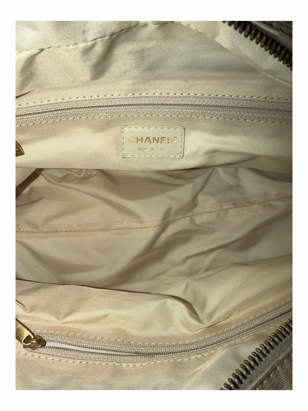 Chanel Vintage Cream New Travel Line Jacquard Bowler Bag - Picture 6 of 9